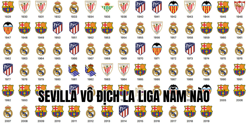 sevilla vô địch la liga năm nào
